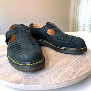 Dr. Martens | Shoes | Dr Martens Black Pebbled Leather Slip  display picture 1